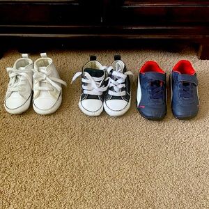 Baby shoe bundle-Converse and Puma- Excellent condition! Three pair!
